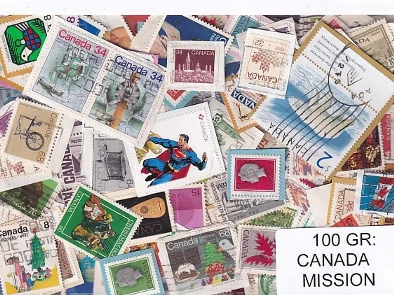 Billede 1 - Canada 100 g. Mission - Tæt Klip + Lidt afvaskede - Hjemkommet 1 - 3 - 22