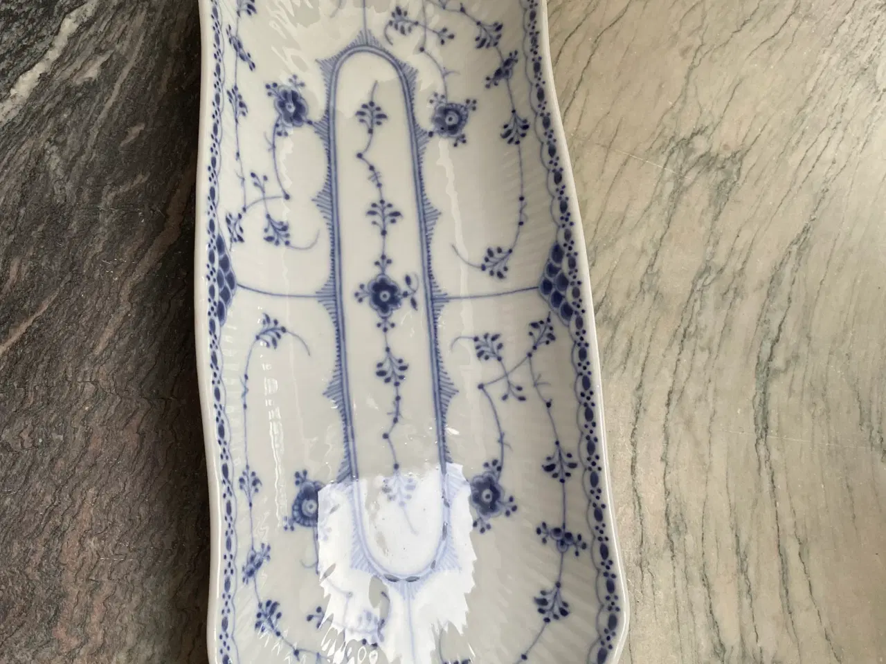 Billede 2 - Royal Copenhagen Musselmalet Halvblonde fad 714