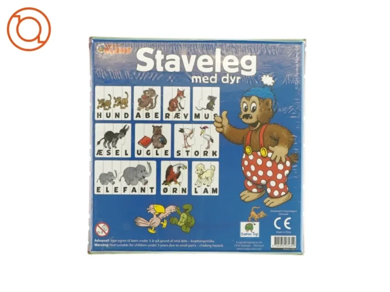 Billede 2 - Rasmus klump - Staveleg med dyr (Spil)