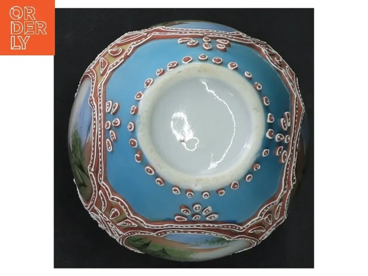 Billede 3 - Håndmalet porcelænsvase (str. 11. cm)