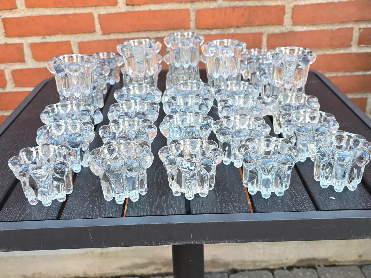 Billede 1 - Glas lysestager  40 stk.