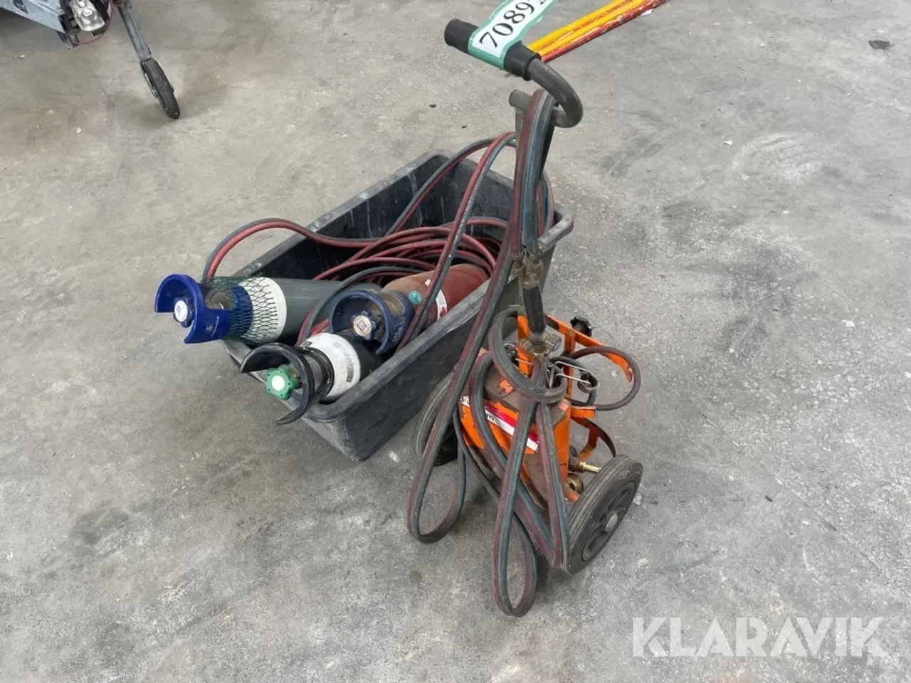 Billede 4 - Ilt vogn med 3 flasker
