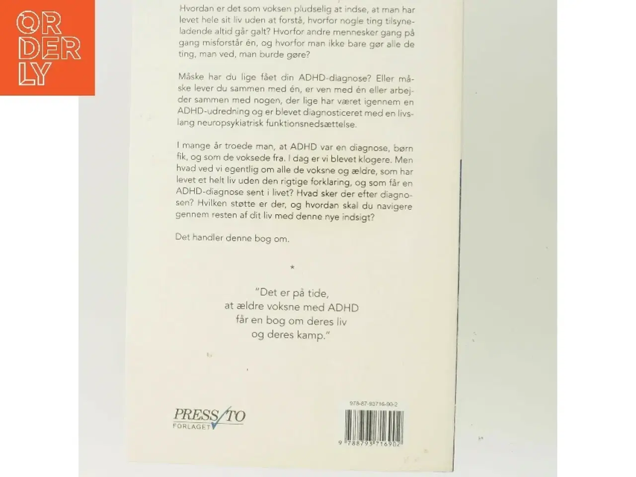 Billede 3 - ADHD 50+ : om at få sin diagnose sent i livet og blive ældre med ADHD af Lotta Borg Skoglund (Bog)