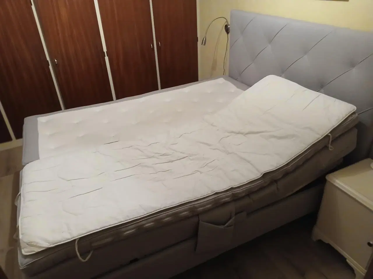 Billede 2 - Elevationsseng, dobbelt 2x 80x200 cm + hovedgærde