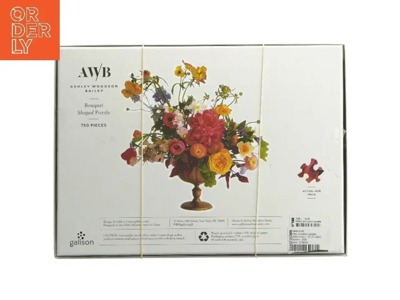 Billede 4 - 750-brikkers blomsterpuslespil fra Ashley Woodson Bailey (str. 750. brikker)