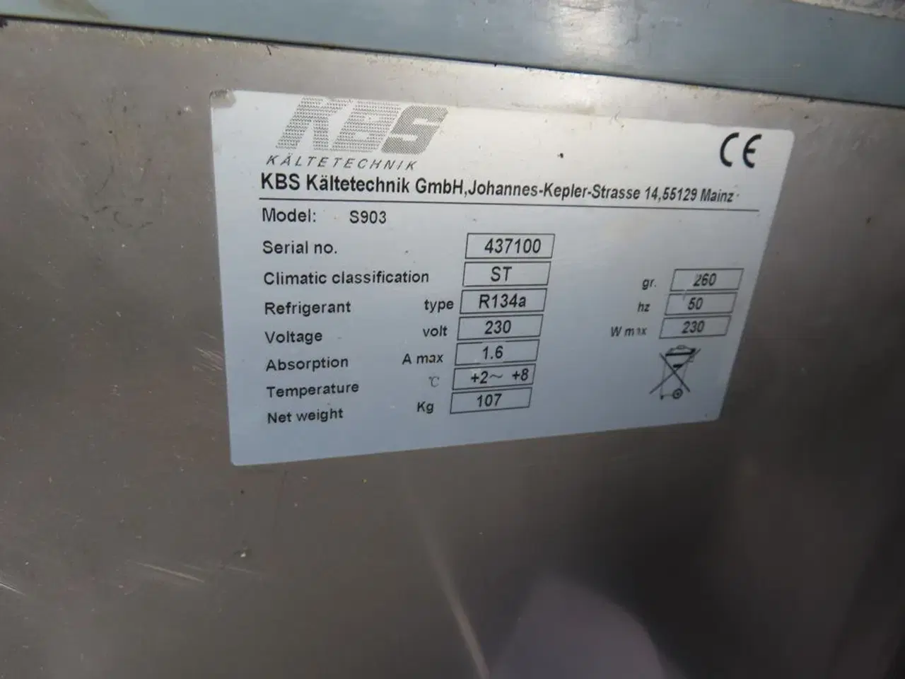 Billede 2 - Kølebord uden top KBS S903