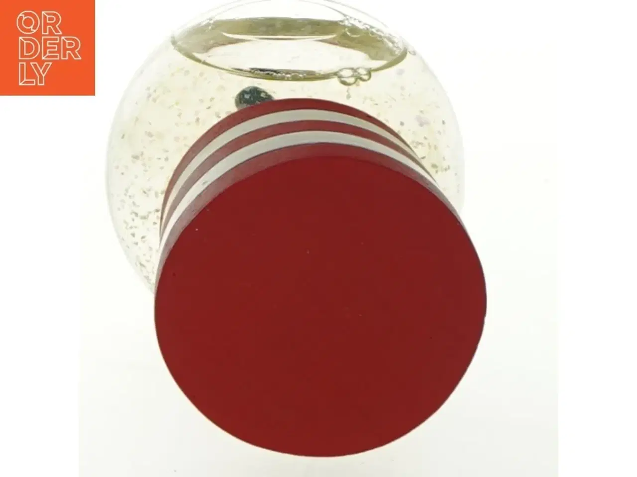 Billede 3 - To Snekugler med nissepige og julemand (str. 10x8 cm)