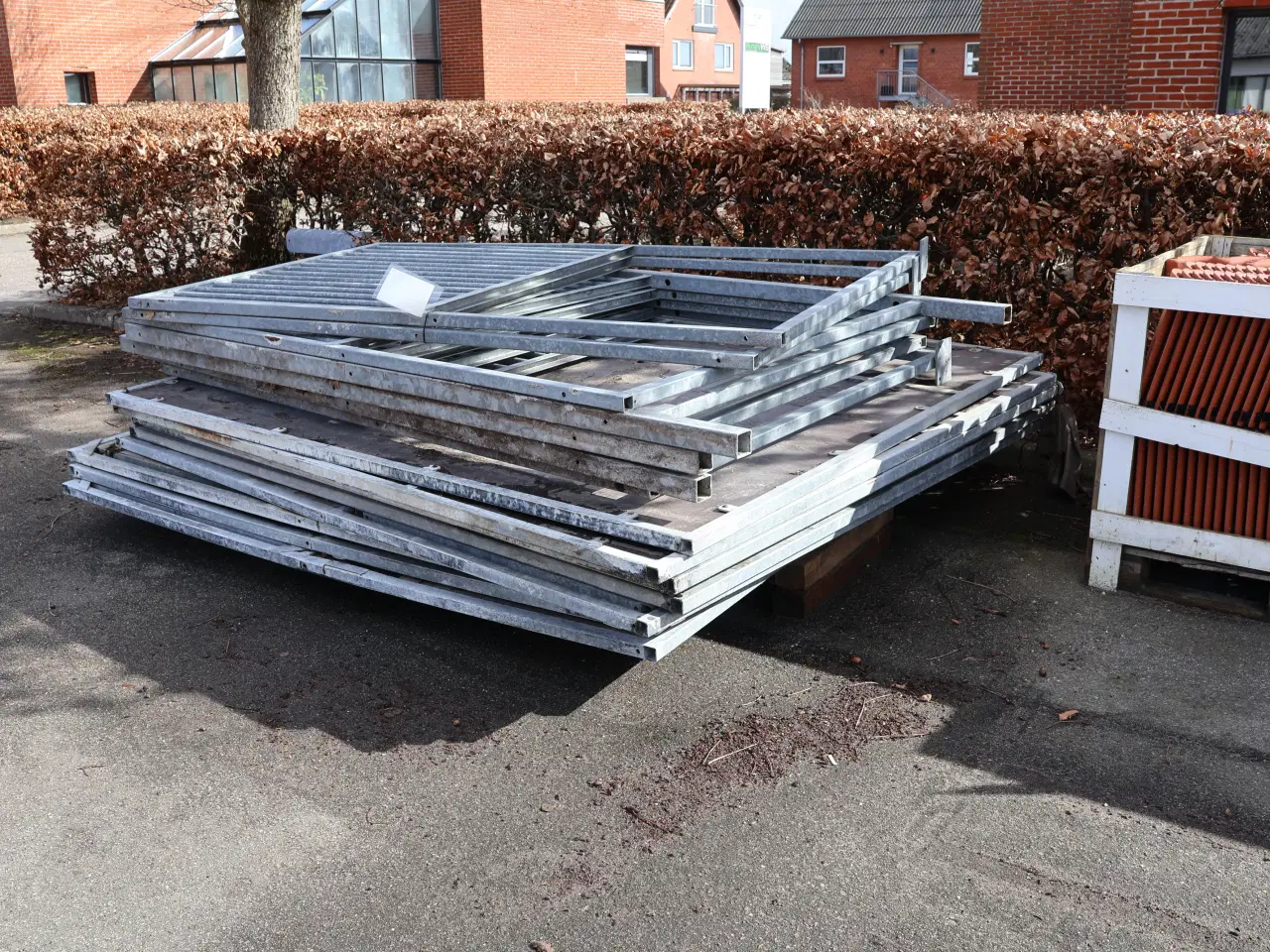 Billede 2 -  16 Stk Galvaniserede sider til hestebokse