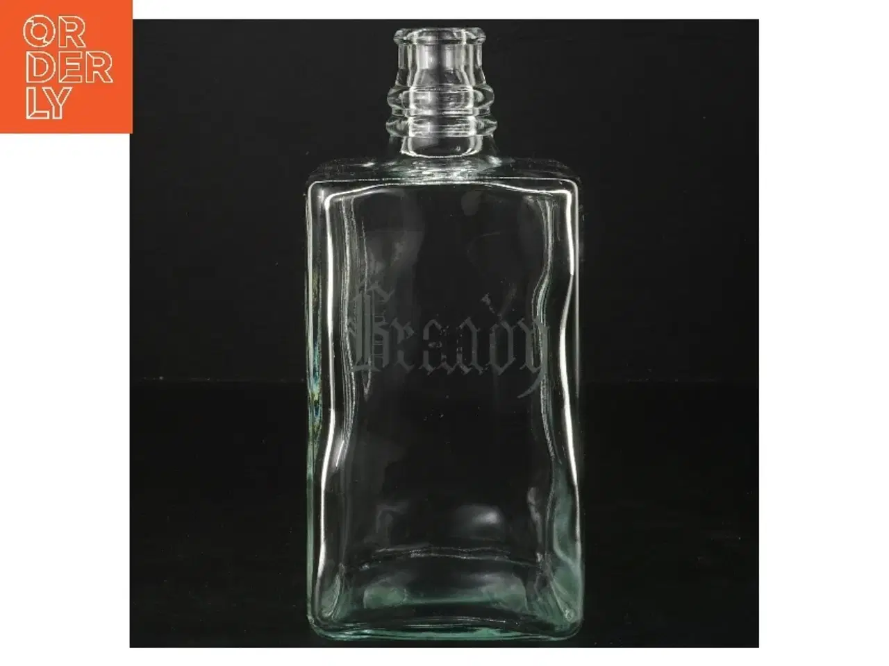 Billede 1 - Glasflaske med Brandy-tekst (str. 20 cm)
