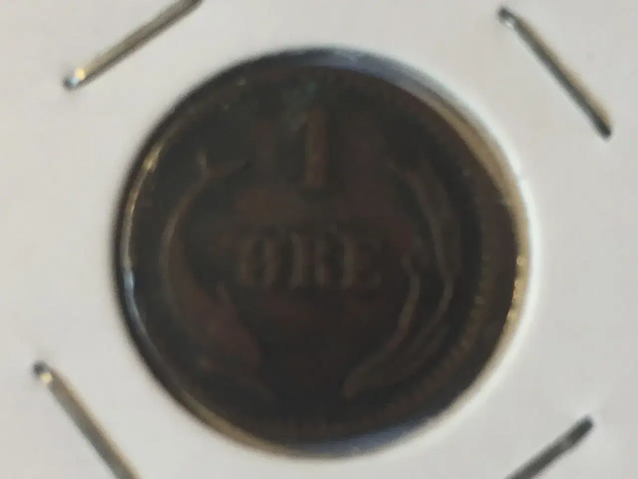 Billede 1 - 1 øre fra 1891 bronze