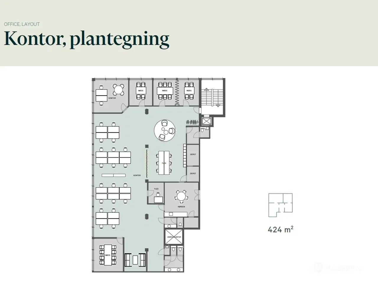 Billede 15 - Nyistandsat kontor på tilgængelig lokation