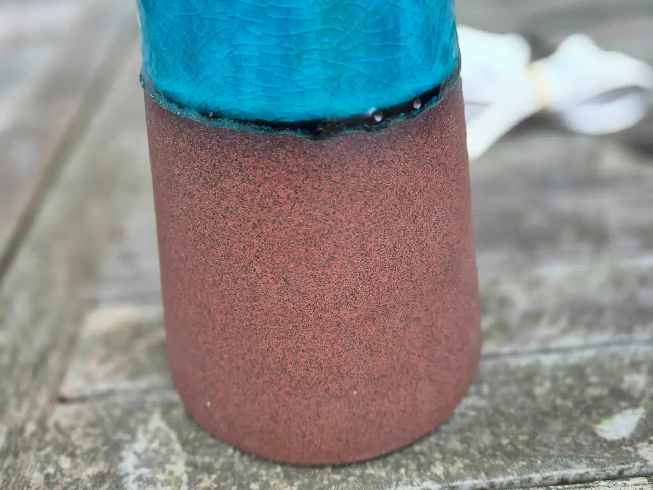 Billede 7 - Keramikbordlamper med smuk turkis glasur