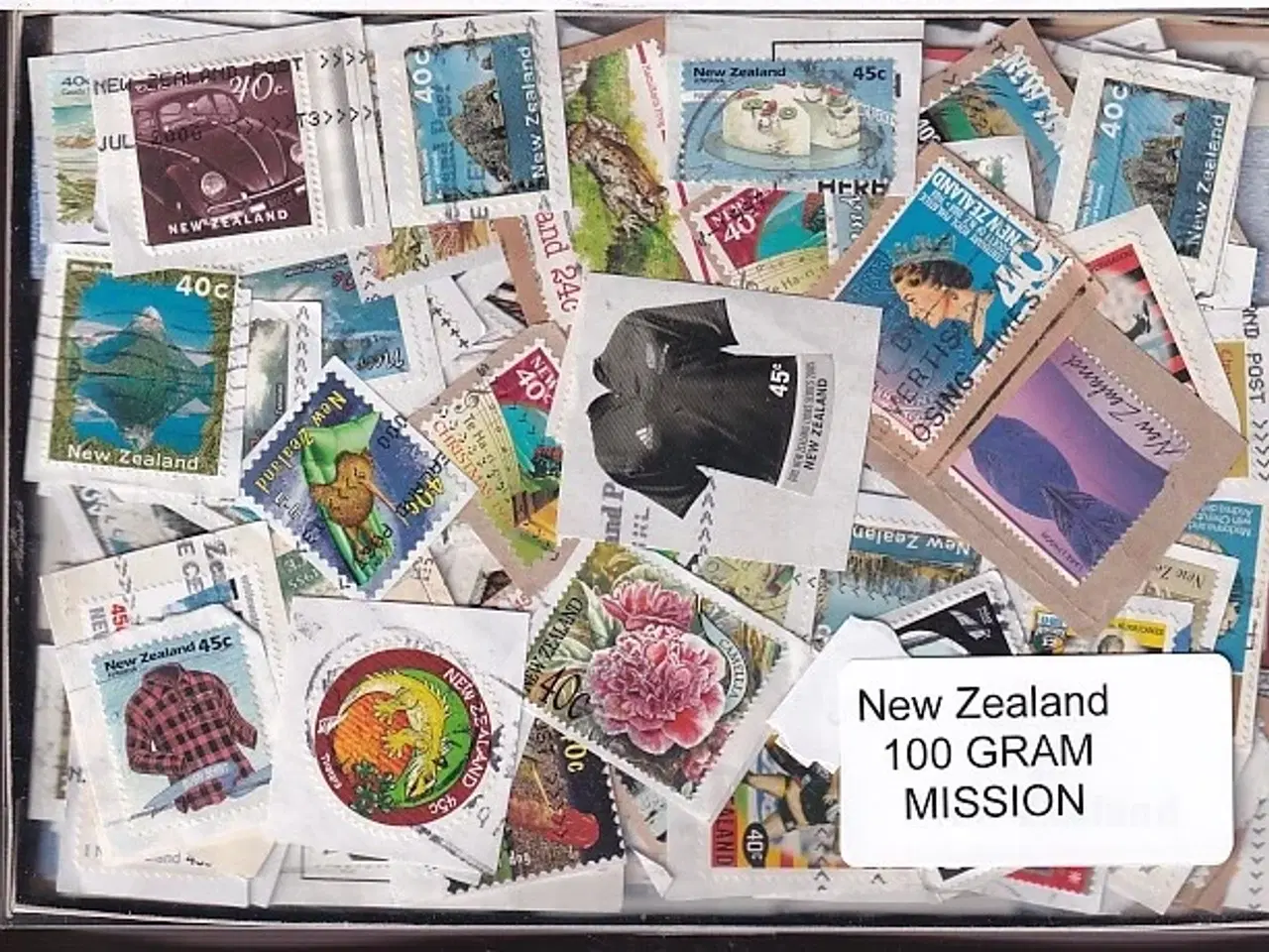 Billede 1 - New Zealand - 100 g. Billedmærker - Mission