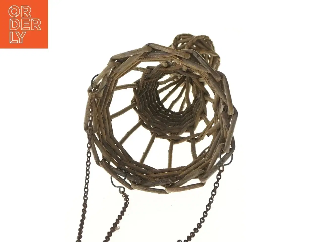 Billede 4 - Håndflettet pilekurv til ophæng (str. 49 cm)