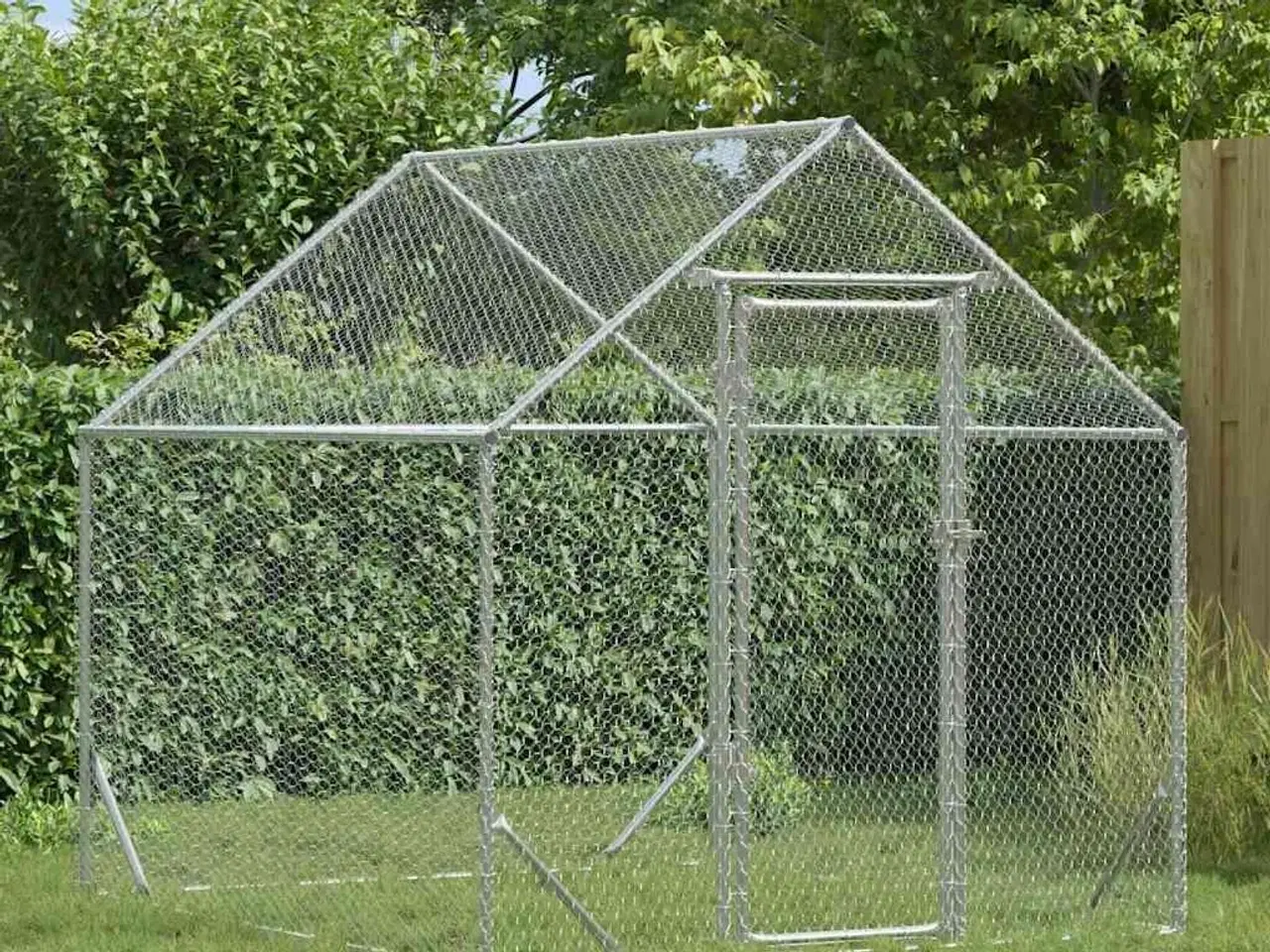 Billede 1 - Hønsebur Sølv 200x170x177cm Galvaniseret stål