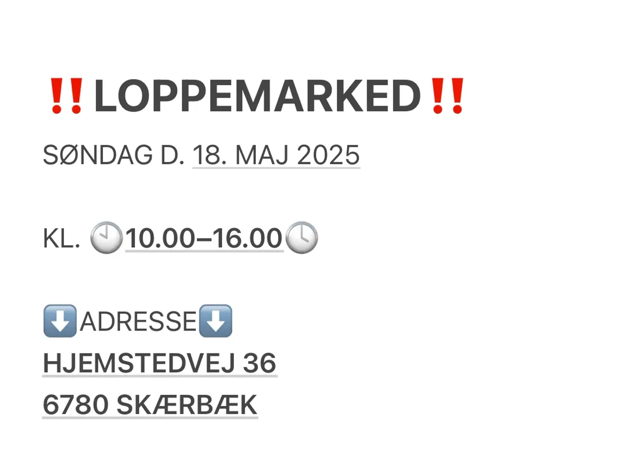 Billede 1 - Loppemarked søndag d. 18. maj 2025