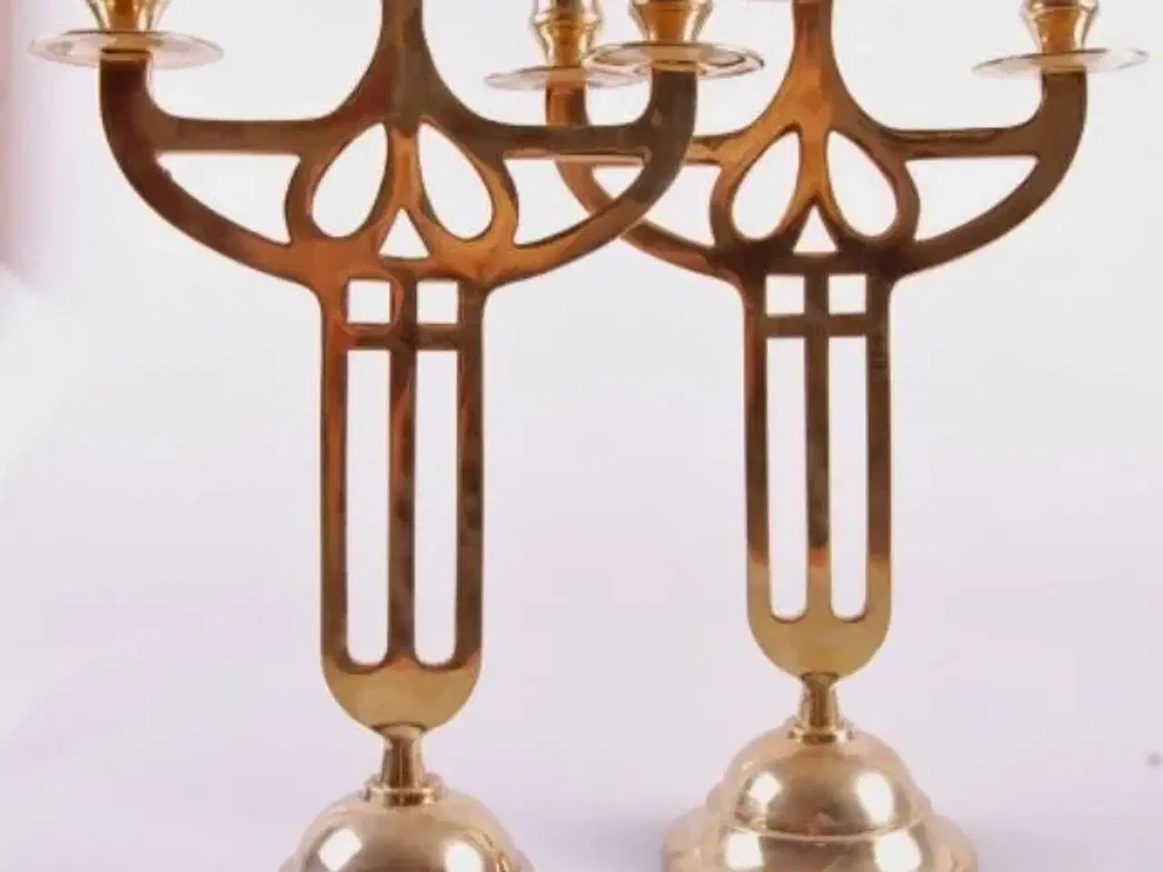 Billede 1 - Messing lysestager