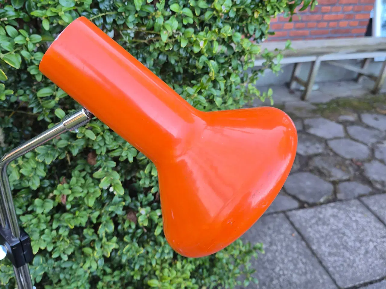 Billede 12 - Usædvanlig orange gulvlampe med den rette patina