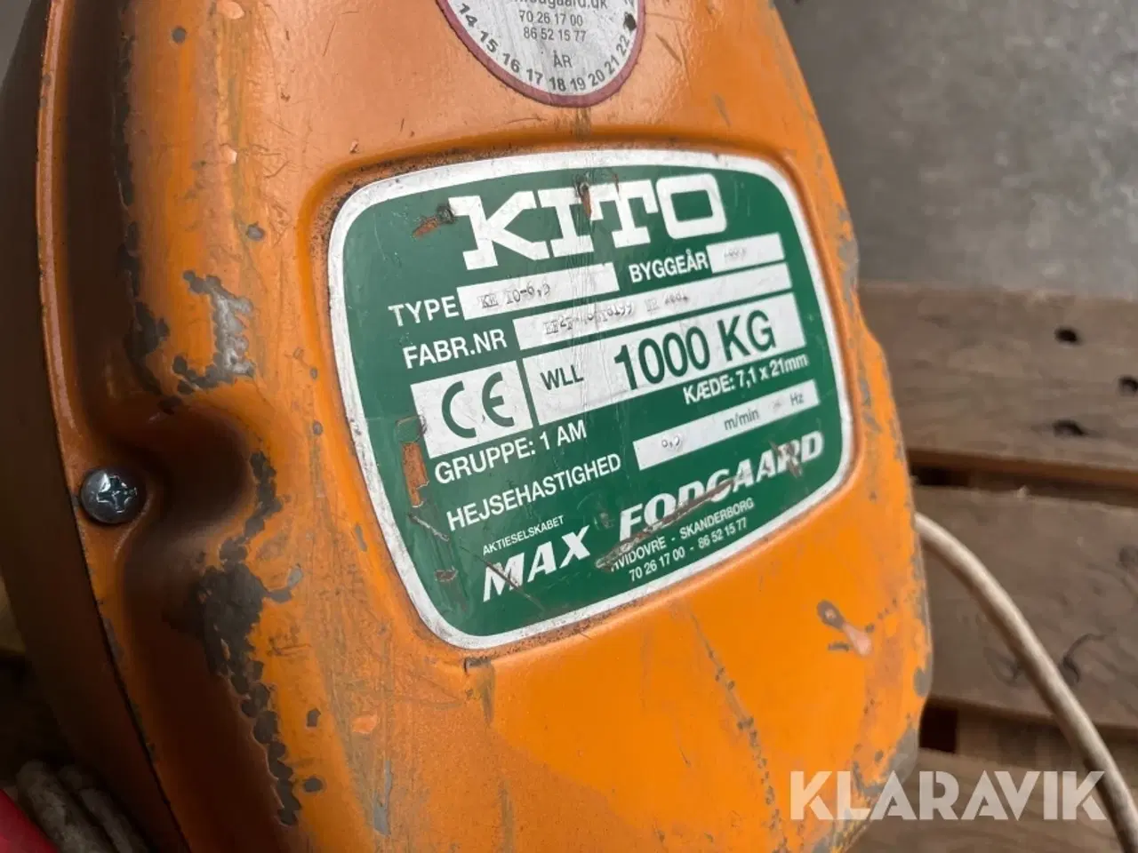 Billede 8 - Talje Kito 1000 kg