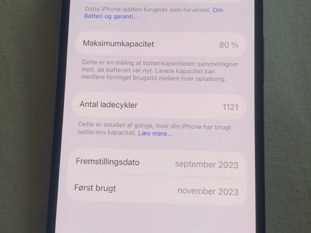 Billede 3 - iPhone 15 128GB Sort