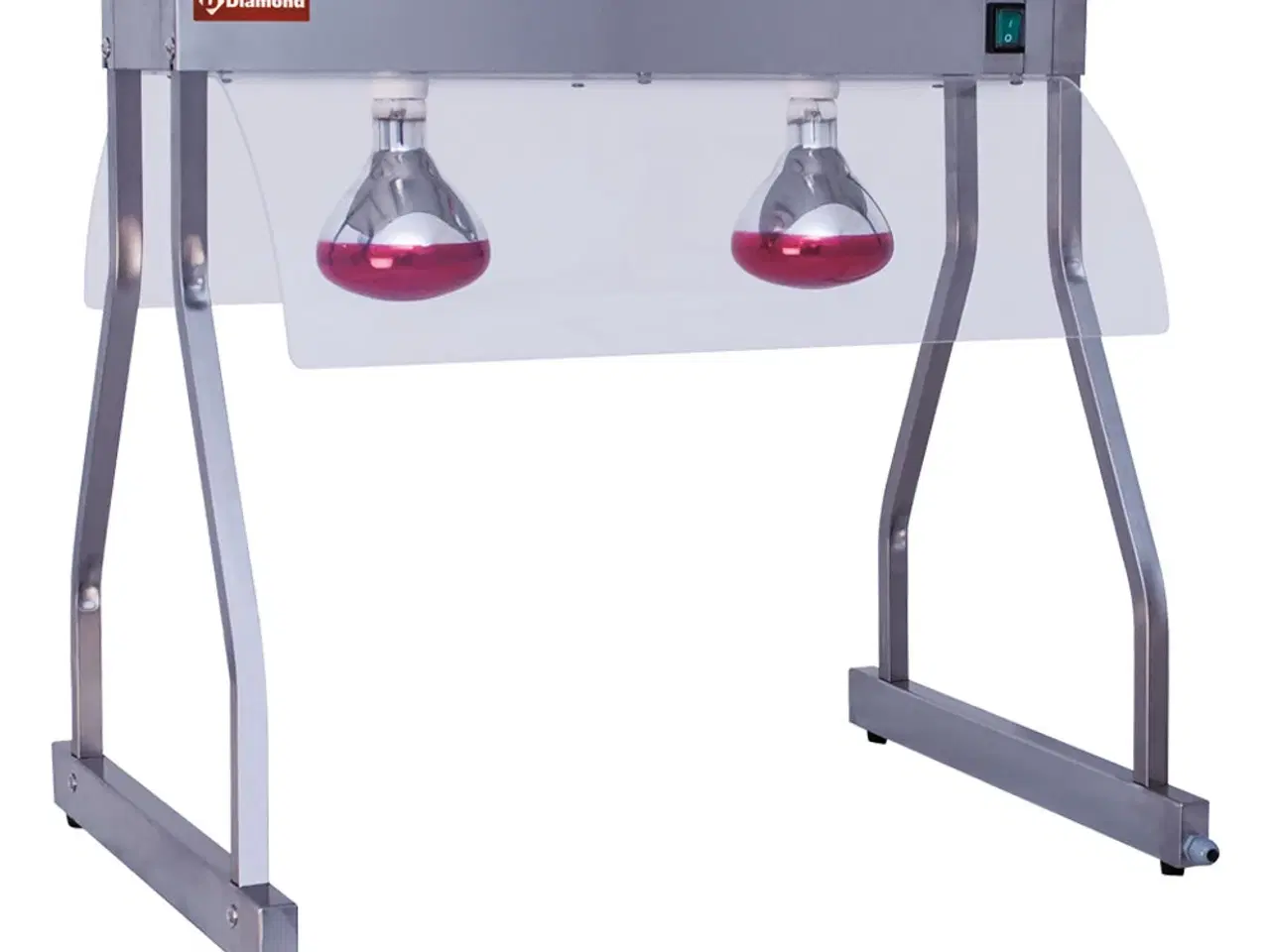 Billede 1 - Varmebro med Nyseskærm (Plexiglas) – 2x 250 W