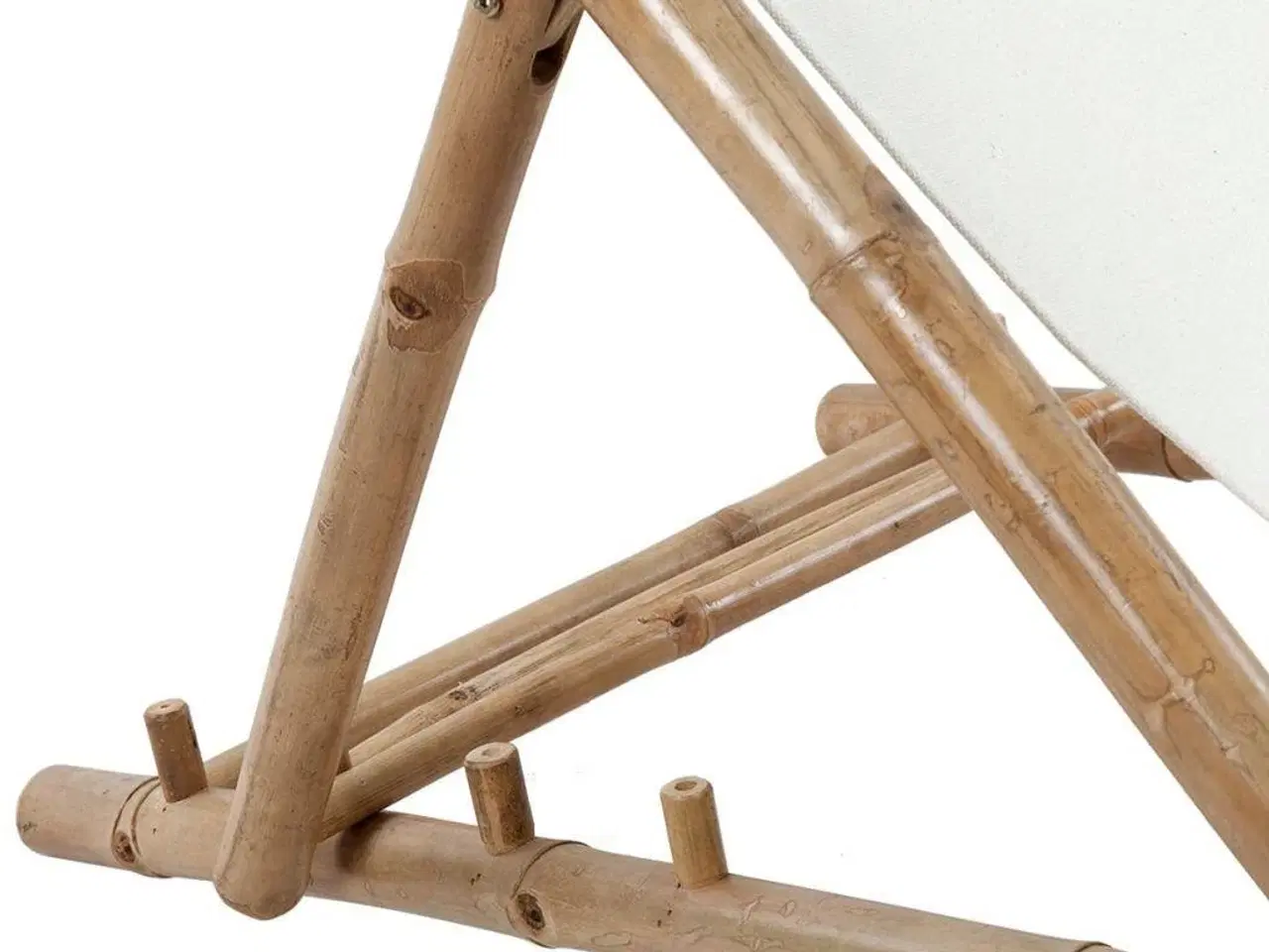 Billede 3 - Dækstol bambus og lærred