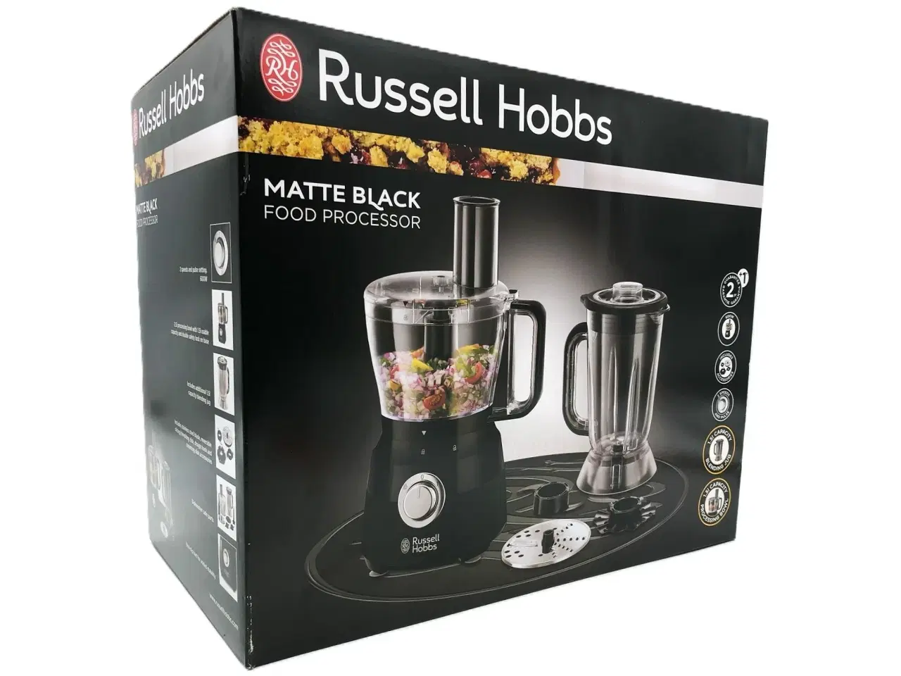 Billede 1 - Foodprocessor Russell Hobbs 2,5 l – matsort, 600 W