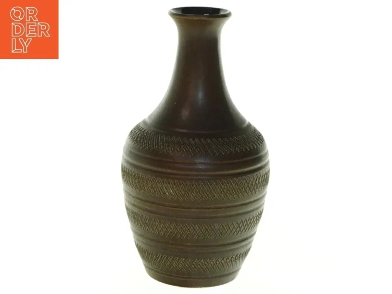 Billede 1 - Gammel metalvase fra W Germany (str. 17x10 cm)