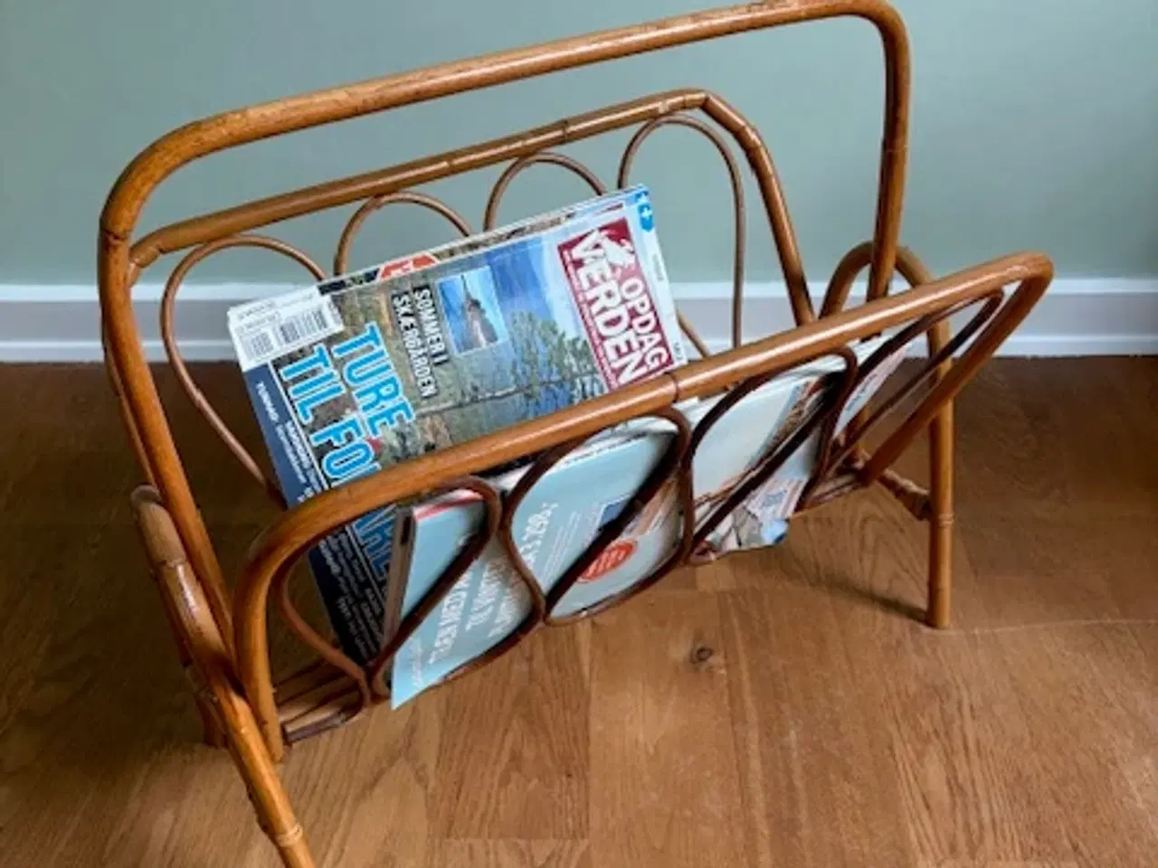 Billede 5 - Magasinholder i flet bambus