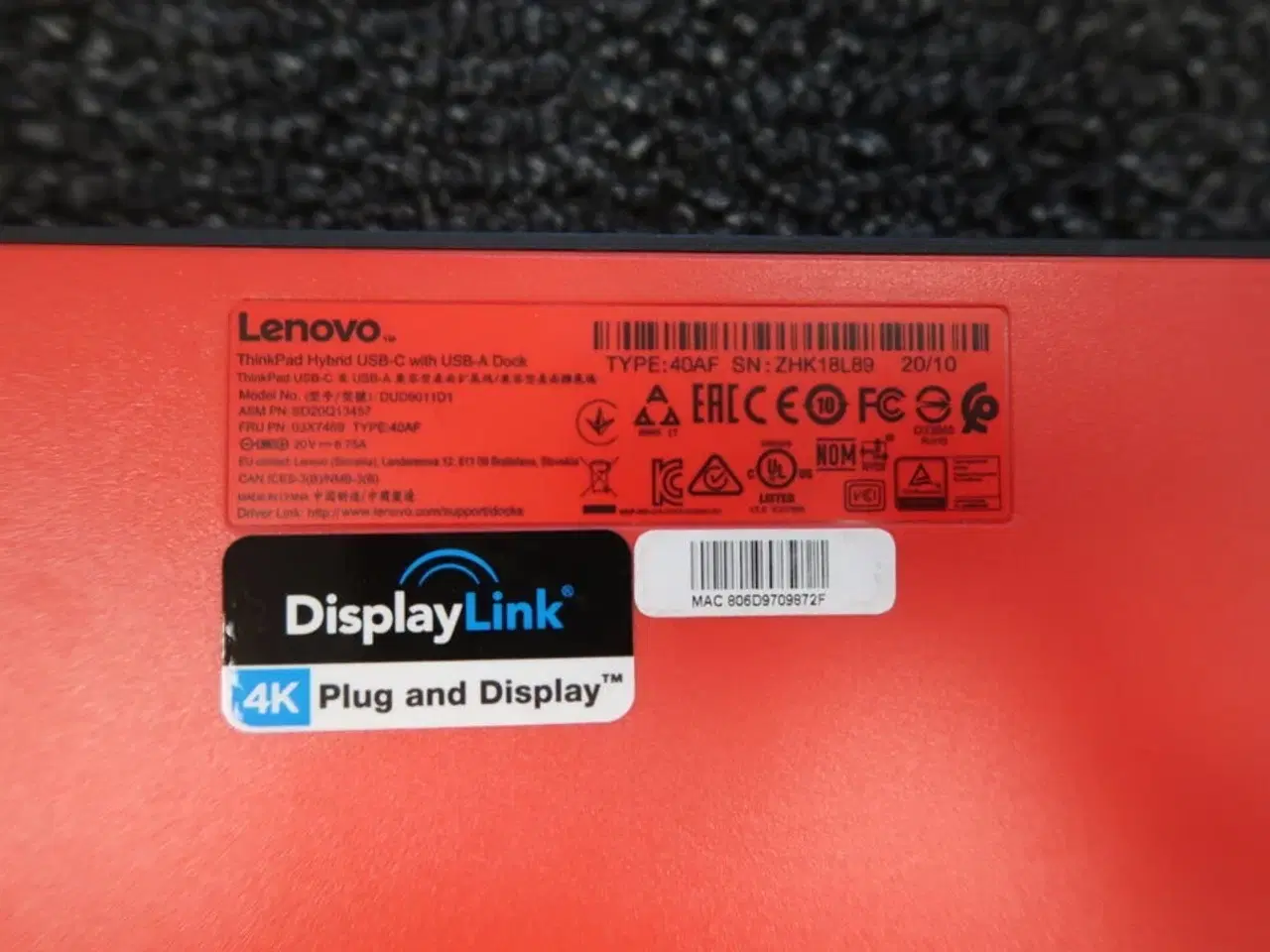 Billede 2 - Lenovo ThinkPad Hybrid USB-C Dock