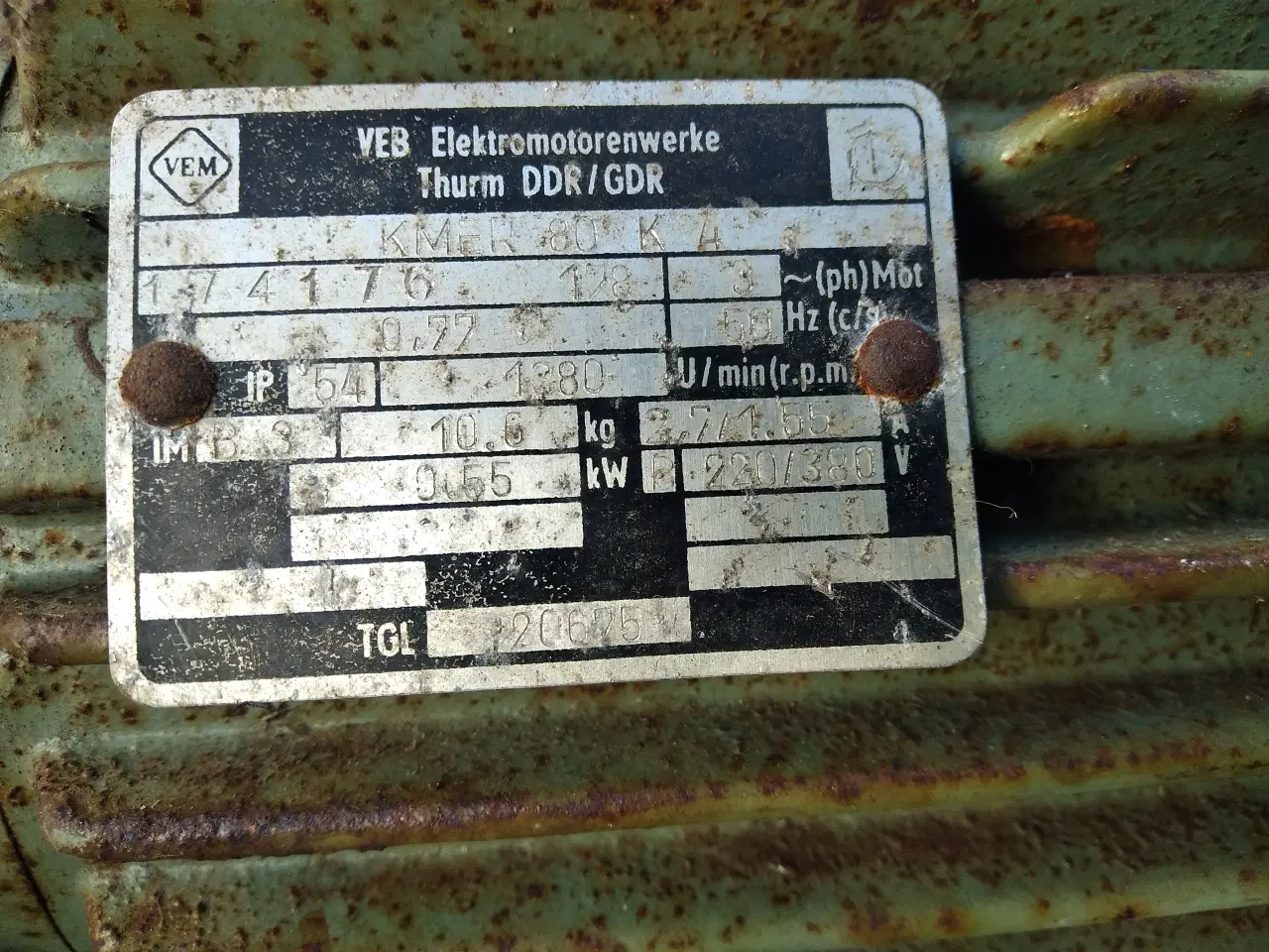 Billede 4 - Elmotor 0.55kW b3