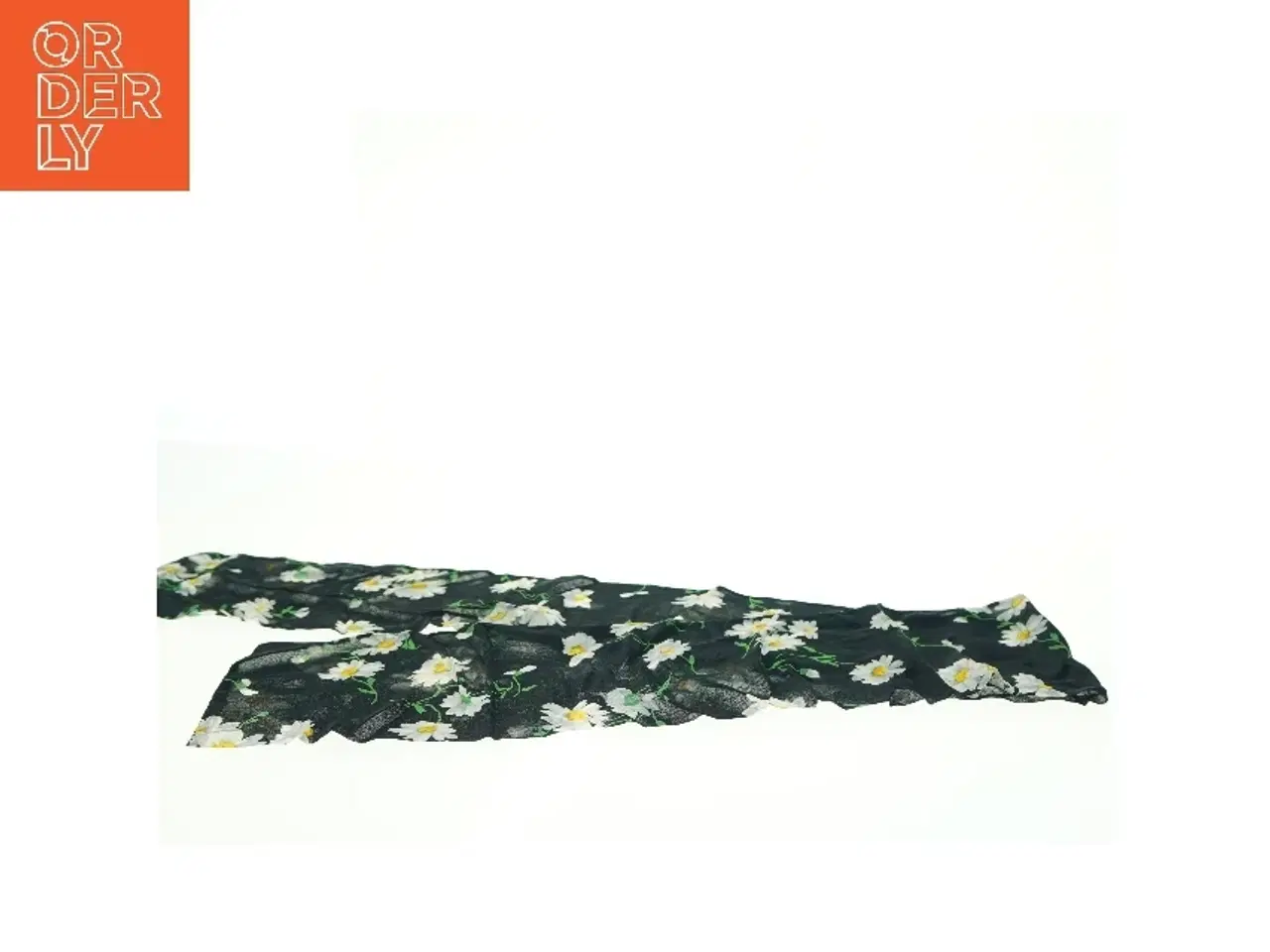 Billede 4 - Langt, blomstret tørklæde (str. 135. x 16 cm)