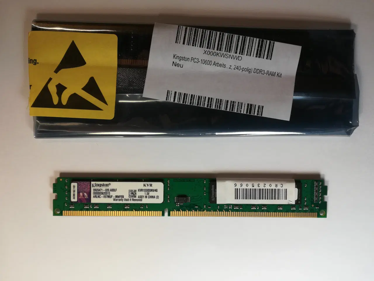 Billede 1 - Kingston DDR3 SDRAM, 2 stk. á 4 GB