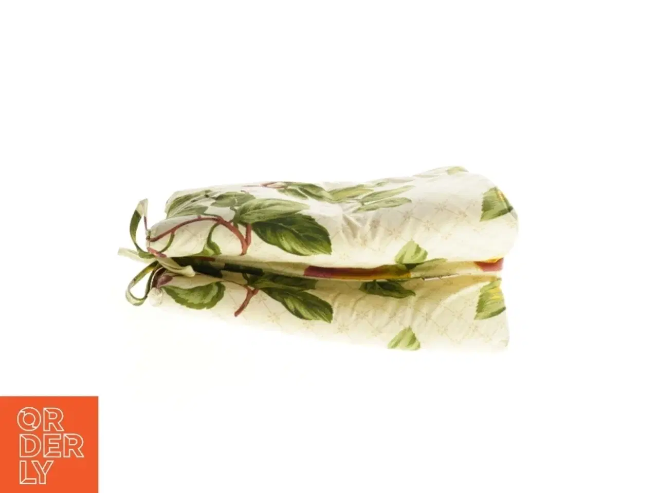 Billede 3 - Quiltet tehætte med blomstermotiv (str. 30 x 20 cm)