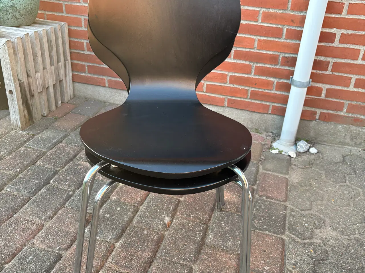 Billede 1 - Sorte skalstole - 6 stk