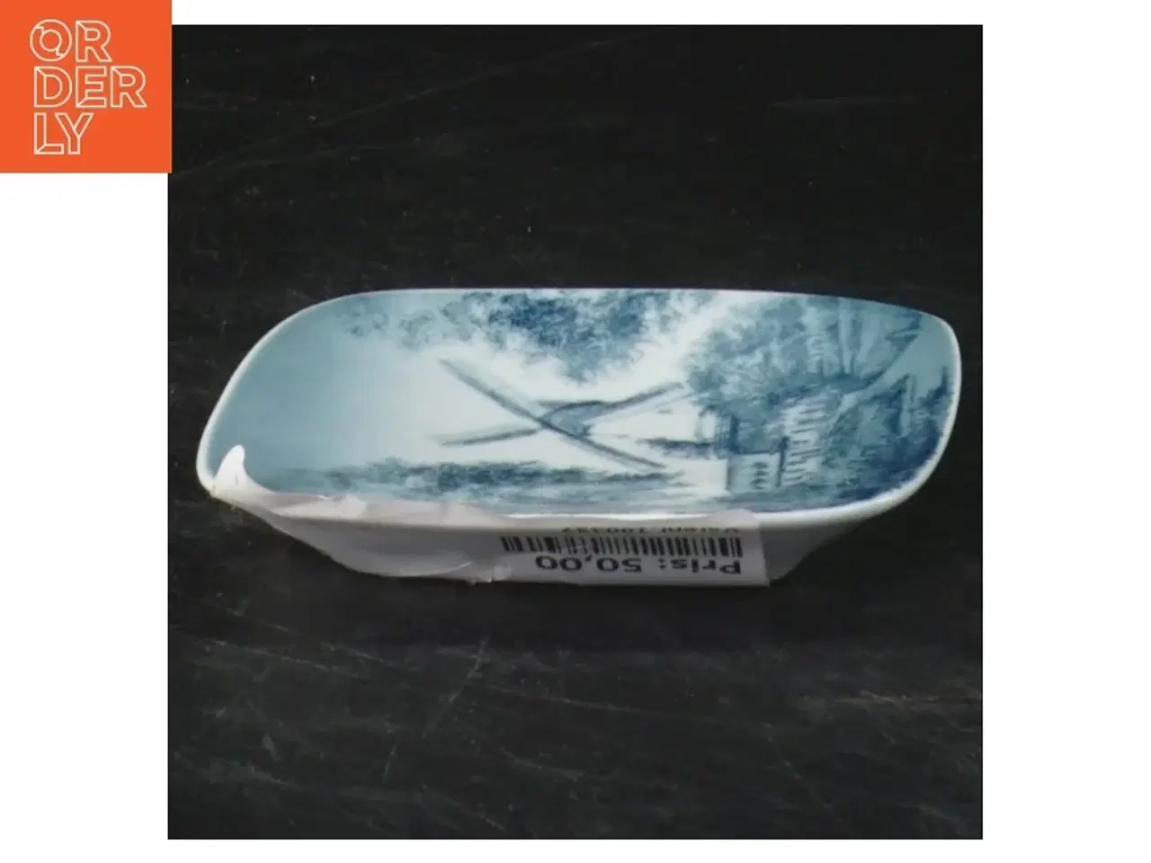 Billede 2 - B&G porcelænsplakette Dybbøl Mølle fra Bing & Grøndahl (str. 8x8x1 cm)