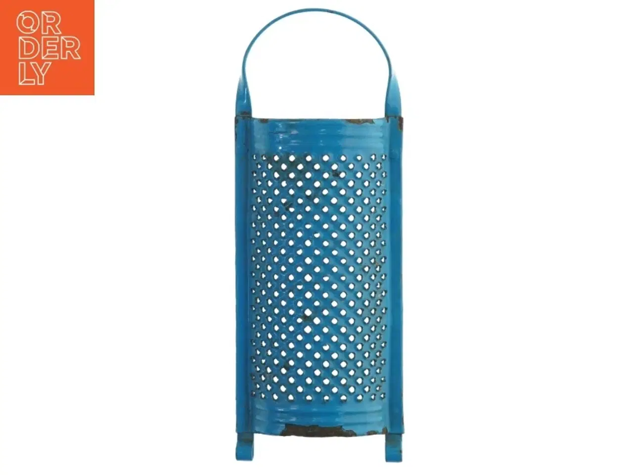 Billede 1 - Blåt rivejern, emalje (str. 27 cm)
