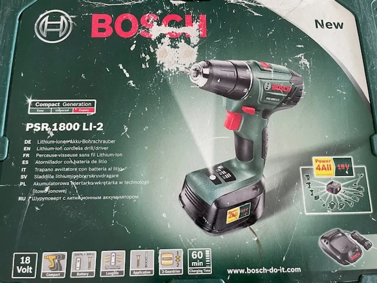 Billede 1 - Ekstra Bosch LI-ion 18V batteri 1,5 Ah