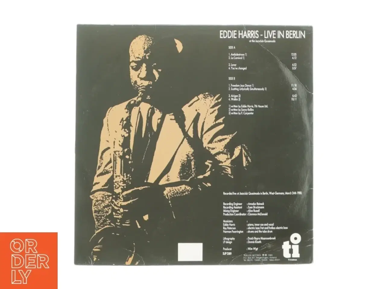 Billede 3 - Live in Berlin af Eddie Harris fra LP