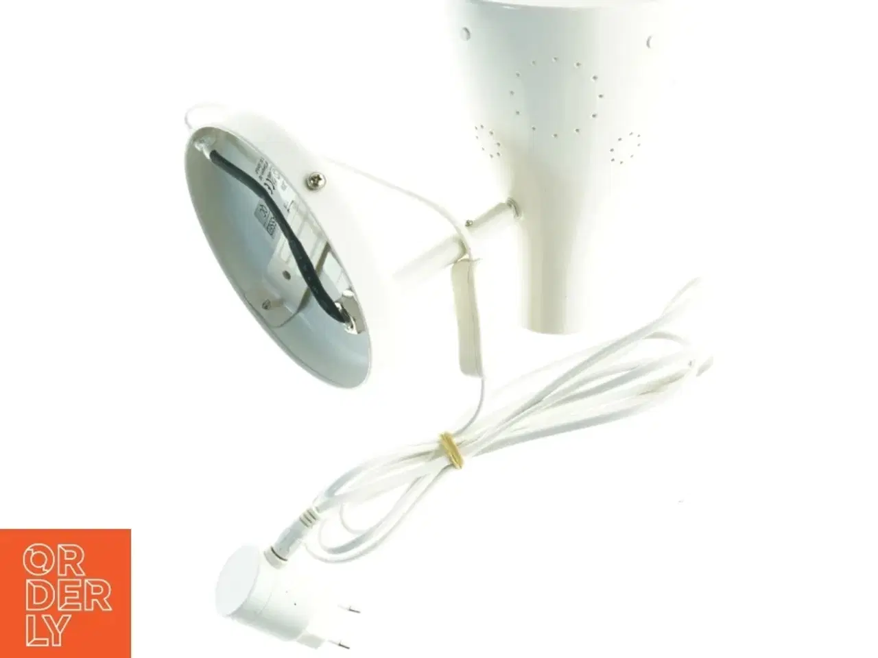 Billede 6 - Hvid bordlampe (str. 20 x 17 25 cm)