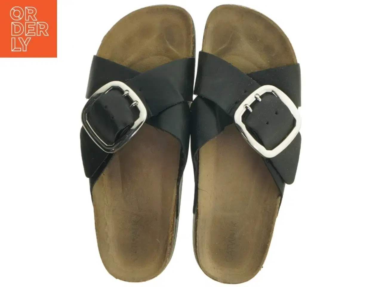 Billede 5 - Sort damesandal med korksål fra Catwalk (str. 41 )