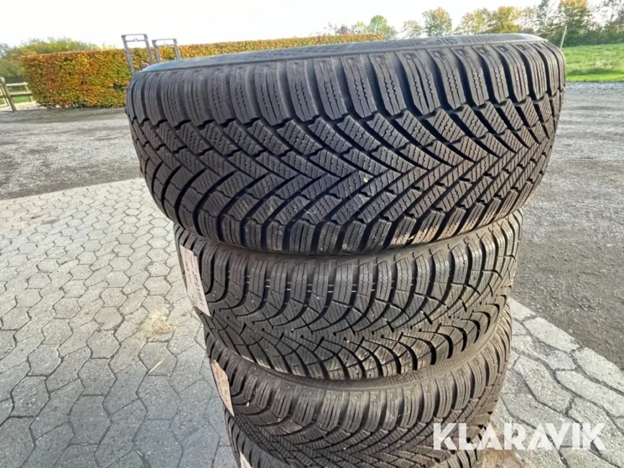 Billede 3 - Alufælge med dæk Continental/Goodyear 205/55-16