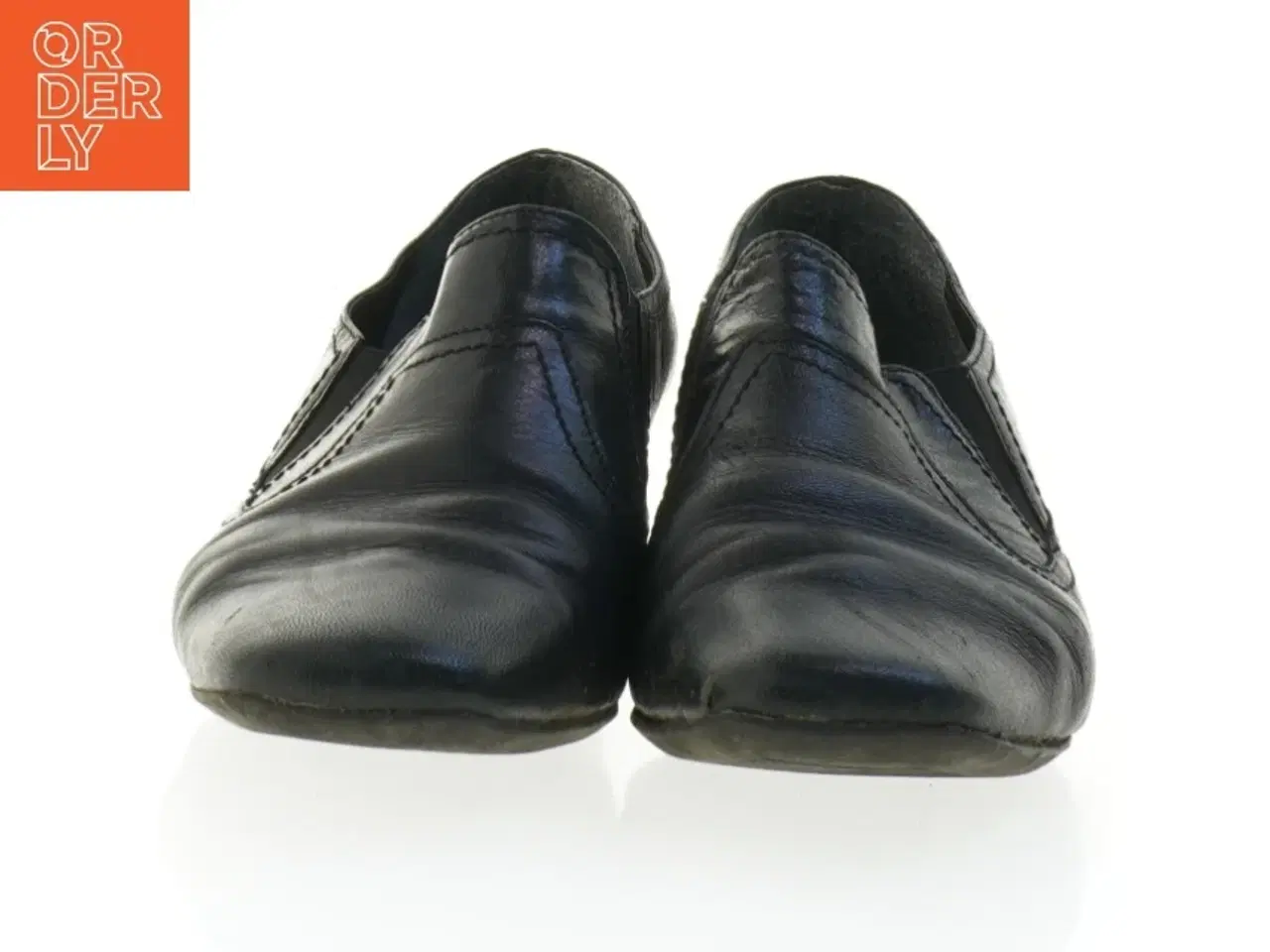 Billede 3 - Sorte lædersko til kvinder (str. 38)