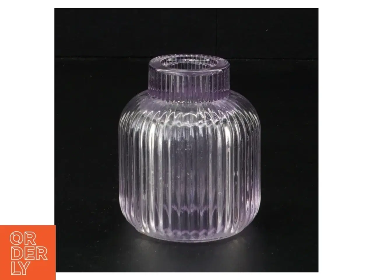 Billede 1 - Lilla glas lysestage (str. 8 x 6 cm)