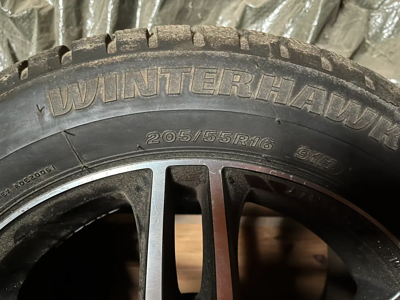 Billede 2 - 4 alufælge med vinterdæk