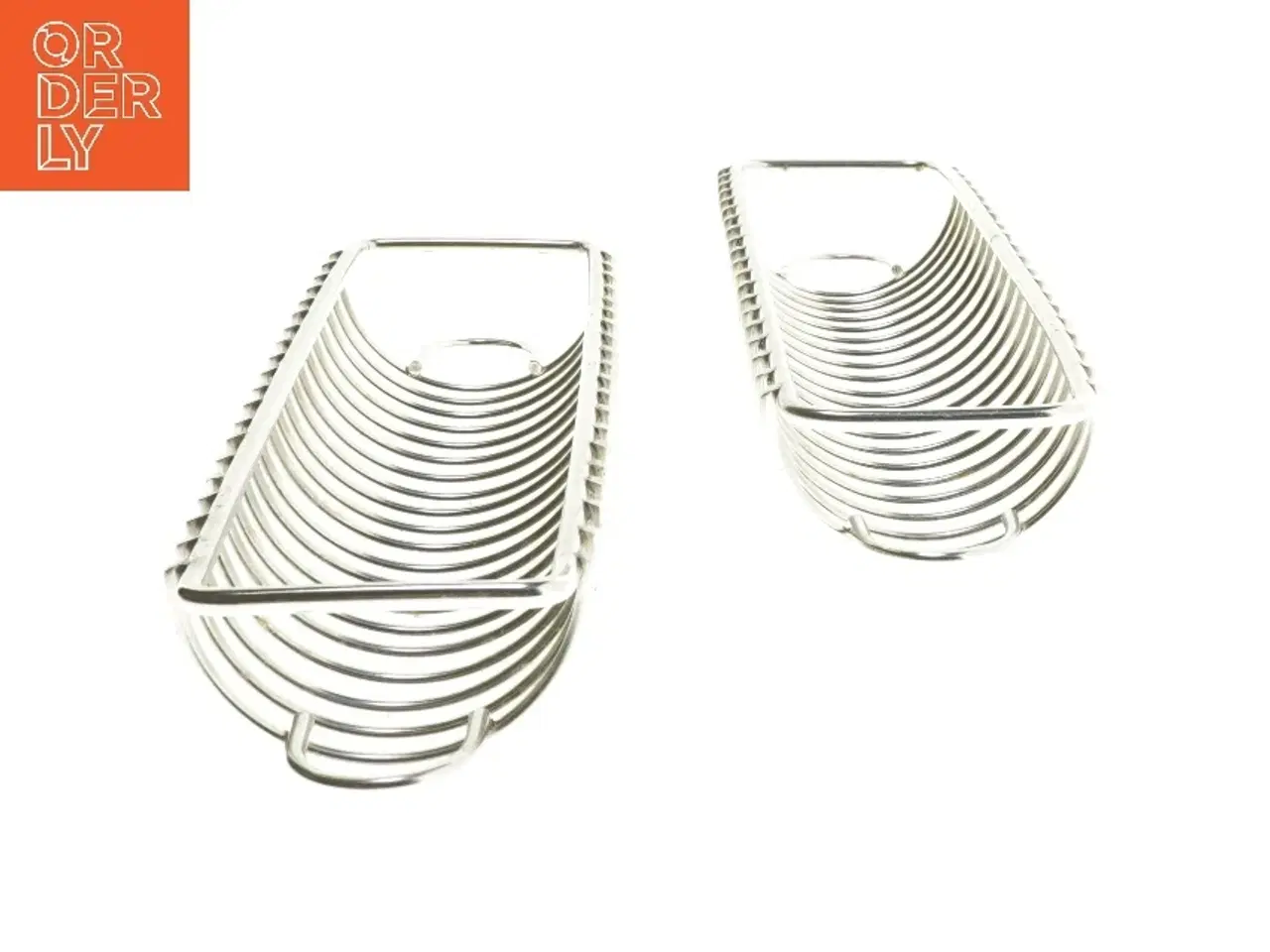 Billede 2 - Metalkurve til opbevaring (str. 30x7,5 cm)