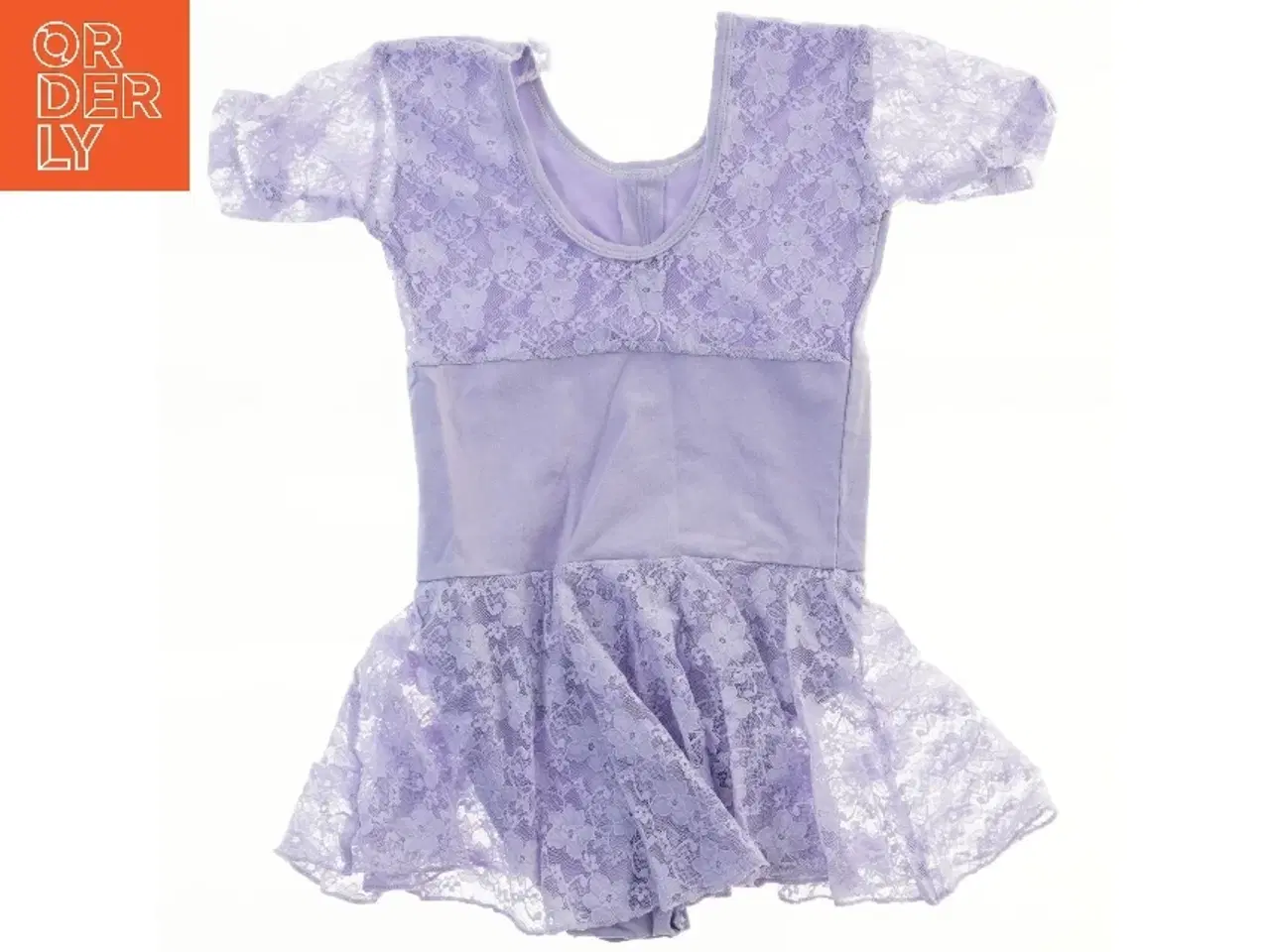 Billede 1 - Lilla balletdragt med blonder (str.  B 24 cm længde 47, cm)