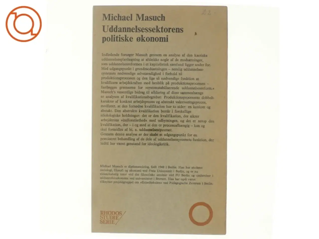 Billede 3 - Uddannelsessektorens politiske økonomi af Michael Masuch (bog)