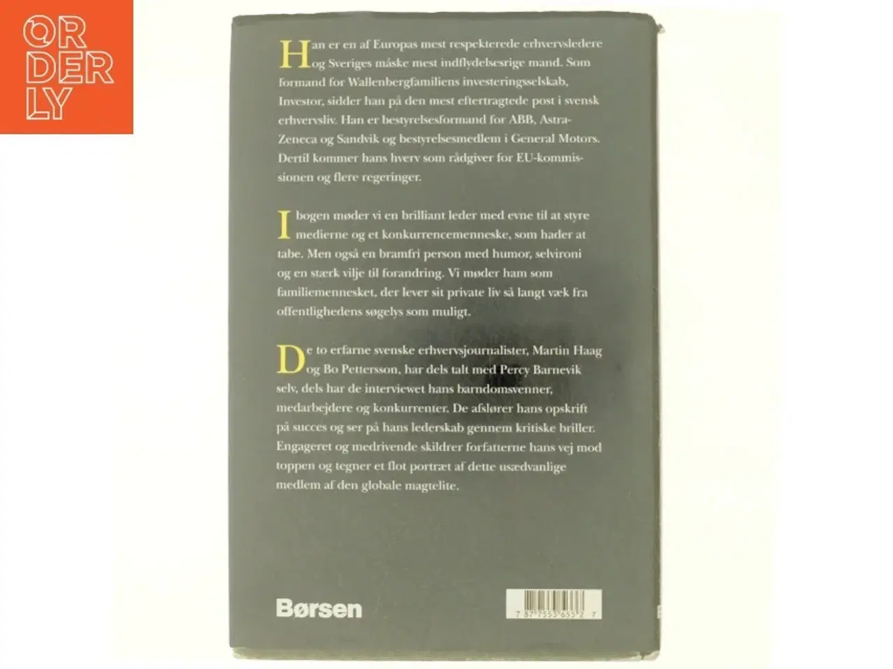 Billede 3 - Perey Barnevik, Magten, myten og mennesket