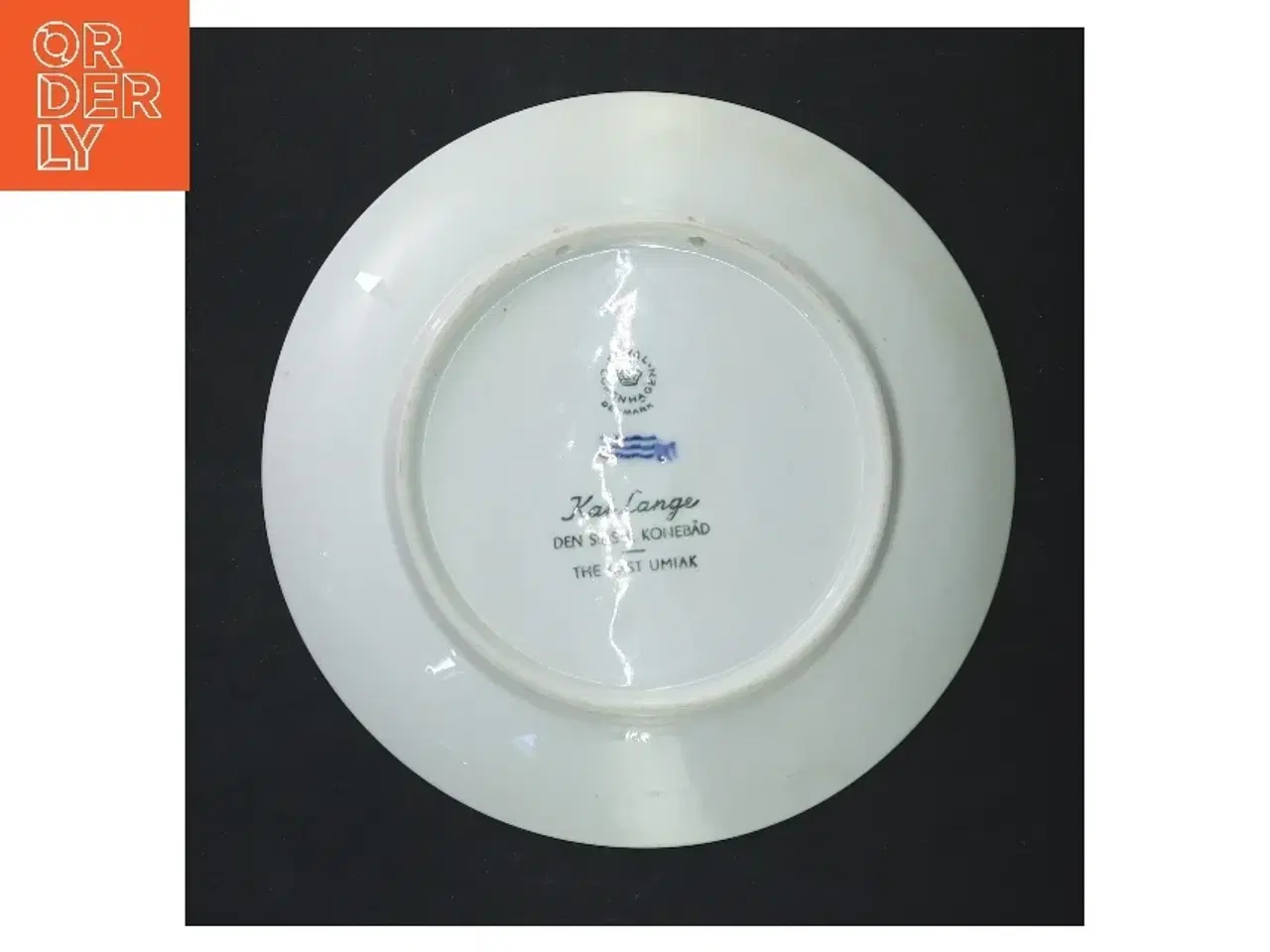 Billede 3 - Juleplatte 1968 'Den sidste konebåd' fra Royal Copenhagen (str. Ø 18,5 cm)